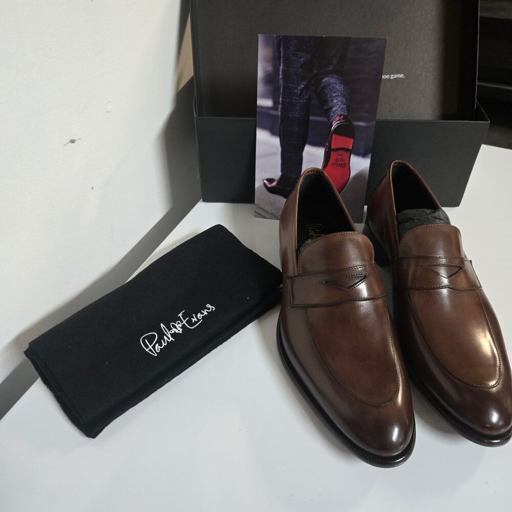 Paul Evans NEW  The Stewart Penny Loafer - Brown , size 8.5